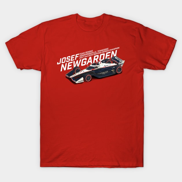 Newgarden 2021 (white) T-Shirt by Sway Bar Designs